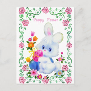 Happy Oaster Bunny Holiday Postkarte