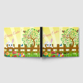 Happy Oaster Bunny Illustration Gästebuch (Voll)