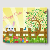 Happy Oaster Bunny Illustration Gästebuch (Rückseite)