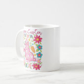 Happy Oaster Bunny Illustration Kaffeetasse (Vorderseite Links)