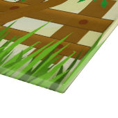 Happy Oaster Bunny Illustration Schneidebrett (Ecke)