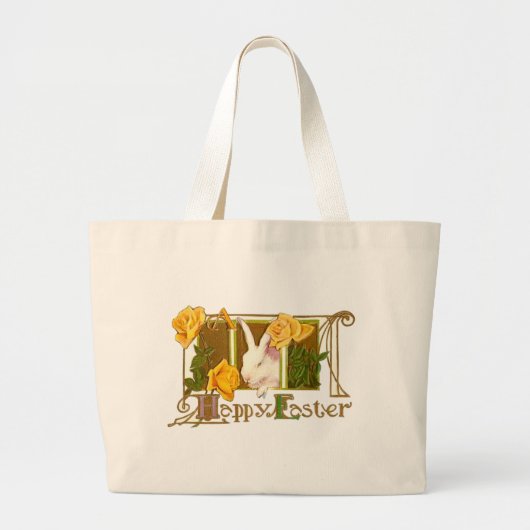 Happy Oaster Bunny Jumbo Stoffbeutel (Vorne)