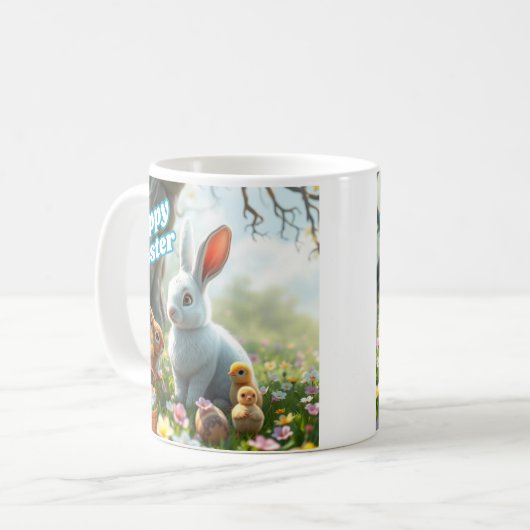 Happy Oaster Bunny Kaffeetasse (Vorderseite Links)