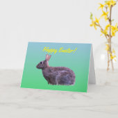Happy Oaster Bunny Karte (Gelbe Blume)