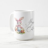 Happy Oaster Bunny Keramik Tasse (Vorderseite Links)