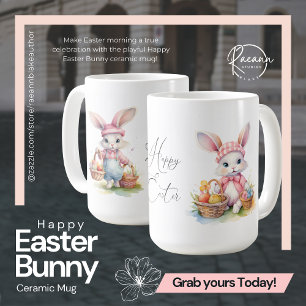 Happy Oaster Bunny Keramik Tasse