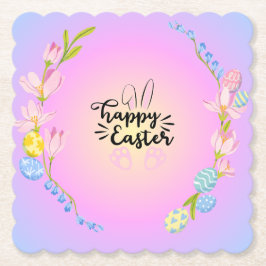 Happy Oaster Bunny Kontur Hübsch Pastel Untersetzer