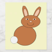 Happy Oaster Bunny Labels Weinetikett (Einzelnes Label)