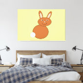 Happy Oaster Bunny Leinwand Pri (Insitu (Schlafzimmer))