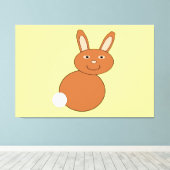 Happy Oaster Bunny Leinwand Pri (Insitu (Holzboden))