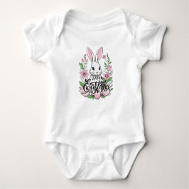 Happy Oaster Bunny (Light Pink) Baby Strampler