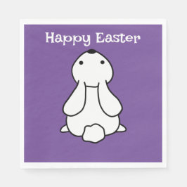 Happy Oaster Bunny Lila Napkin Serviette