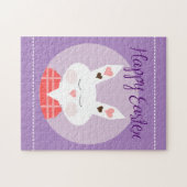 Happy Oaster Bunny Lila Puzzle (Horizontal)