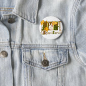 Happy Oaster Bunny mit Gelben Rosen Button (Beispiel)