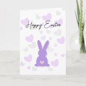 Happy Oaster Bunny mit Herz Karte (Vorderseite)