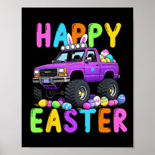 Happy Oaster Bunny Monter Truck Sonniger Wahnsinn Poster