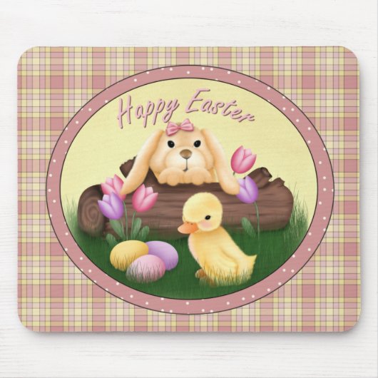 Happy Oaster Bunny Mousepad (Vorne)