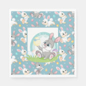 Happy Oaster Bunny Napkins Serviette (Vorderseite)