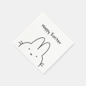 Happy Oaster Bunny Niedlich Serviette (Ecke)