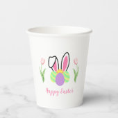 Happy Oaster Bunny Oars and Eggs Party Pappbecher (Rückseite)