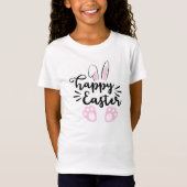 Happy Oaster Bunny Oars and Feet T-Shirt (Vorderseite)