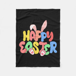 Happy Oaster Bunny Oars Ei Jagen Fleecedecke