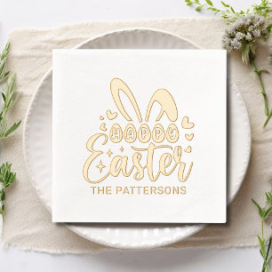 Happy Oaster Bunny Oars Personalisierter Name Servietten Mit Folie