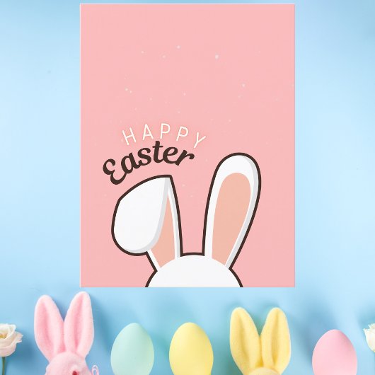 Happy Oaster Bunny Oars Pink Postkarte