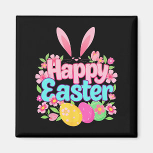 Happy Oaster Bunny Oaster Outfit Egg Nest Blume R Magnet