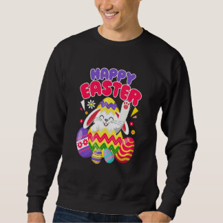 Happy Oaster Bunny Ostereier Sweatshirt