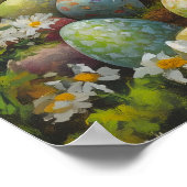 Happy Oaster Bunny Painting Poster (Ecke)