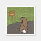 Happy Oaster Bunny Paper Napkins Serviette (Vorderseite)