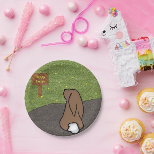 Happy Oaster Bunny Paper Tellers Pappteller (Party)