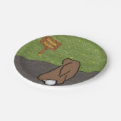 Happy Oaster Bunny Paper Tellers Pappteller (Schrägansicht)