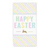 Happy Oaster Bunny Pastel Sticker (Vorne)