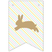 Happy Oaster Bunny Pastel Sticker Wimpelkette (Zweite Fahne)