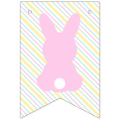 Happy Oaster Bunny Pastel Sticker Wimpelkette (Erste Fahne)