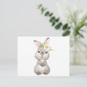 Happy Oaster Bunny Postcard Postkarte (Stehend Vorderseite)
