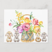 Happy Oaster Bunny Postcard Postkarte (Vorderseite)