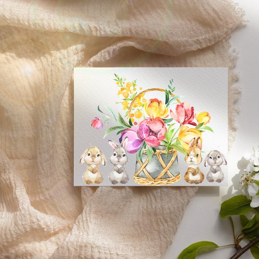 Happy Oaster Bunny Postcard Postkarte