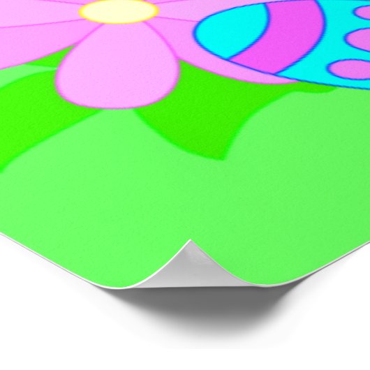 Happy Oaster Bunny Poster (Ecke)