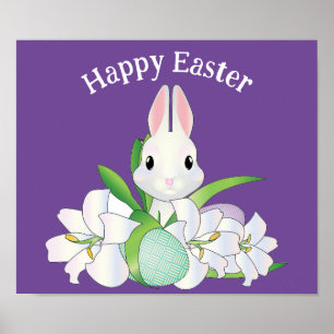 Happy Oaster Bunny Poster