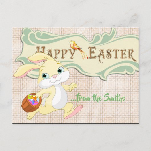 Happy Oaster Bunny Postkarte (Vorderseite)