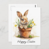 Happy Oaster Bunny Postkarte (Vorne/Hinten)