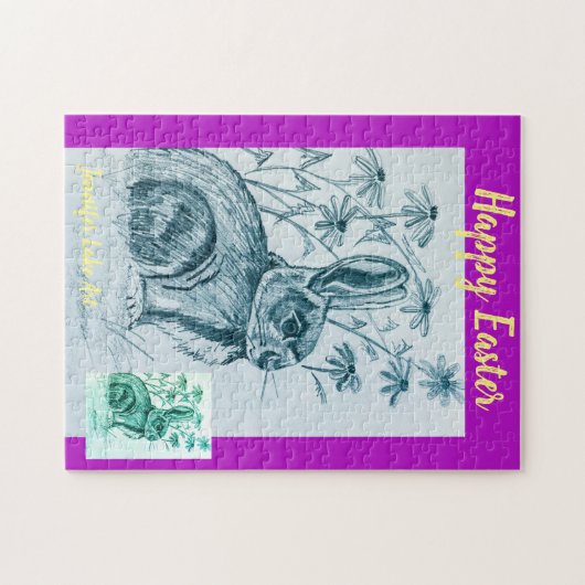 Happy Oaster Bunny Puzzle (Horizontal)