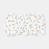 Happy Oaster Bunny Rabbit Carrot bearbeitbar Geschenkschachtel (Ungefaltet)