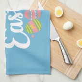 Happy Oaster Bunny Rabbit Egg Holiday Geschirrtuch (Viertel Falte)