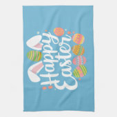 Happy Oaster Bunny Rabbit Egg Holiday Geschirrtuch (Vertikal)