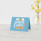 Happy Oaster Bunny Rabbit Egg Holiday Karte (Gelbe Blume)