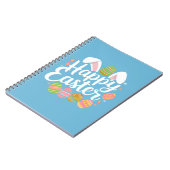 Happy Oaster Bunny Rabbit Egg Holiday Notizblock (Linke Seite)